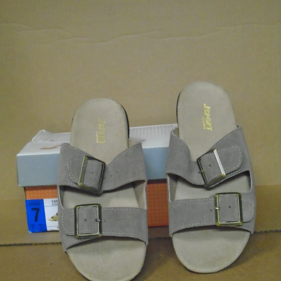 JAMBU Shoes - JSPORT BY JAMBU CARINA SLIP ON SUEDE SANDALS SZ 7